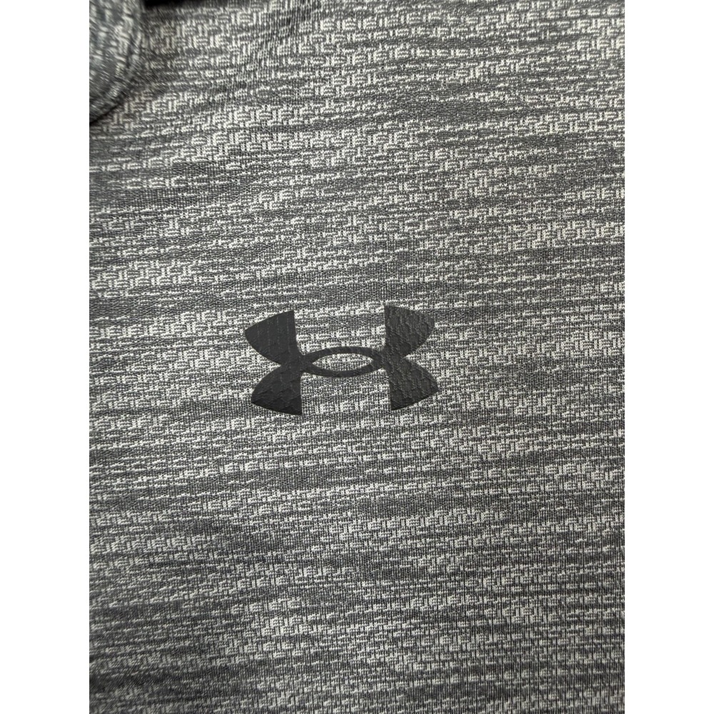 Under Armour Performance Polo Mens Medium Gray Long Sleeve Loose Fit Golf - Picture 4 of 8